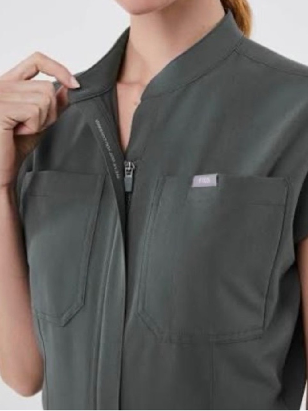 Figs LIMITED EDITION “Bonsai” Utility Jumpsuit Scrubs with Drawstring - NWOT - Picture 3 of 10